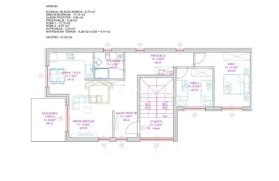 Stan 67,92 m², Sveta Klara - novogradnja i 2 spavaće sobe - 5
