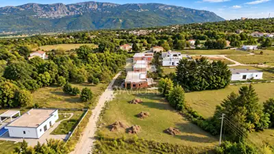 Building plot, Kršan - permit for a single-storey house with a pool