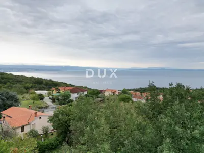 Ičići, Poljane, building plot, 675 m², sea view