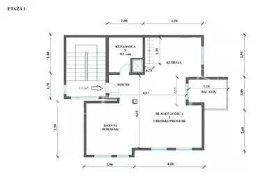 Apartment 104 m², Rudeš - 3 rooms, loggia and terrace - 23