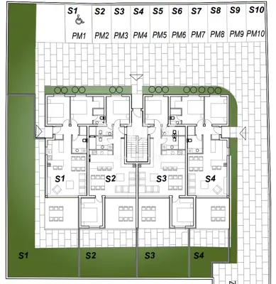Wohnung 88,41 m², Privlaka - 120 m vom Strand - 14