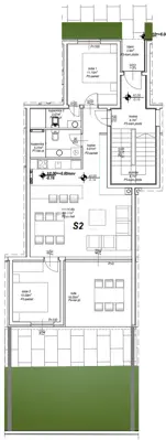 Wohnung 88,41 m², Privlaka - 120 m vom Strand - 15