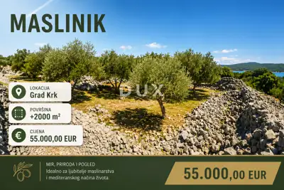 Maslinik, Krk - Meerblick und Košljun