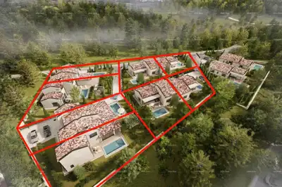 Parcela 452 m², Barban - projekt za dvojnu kuću - 4