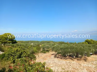 Poljoprivredno zemljište 4.200 m², Otok Brač, pogled na more - 6