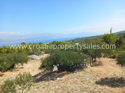Poljoprivredno zemljište 4.200 m², Otok Brač, pogled na more - 5