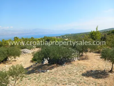 Poljoprivredno zemljište 4.200 m², Otok Brač, pogled na more - 9