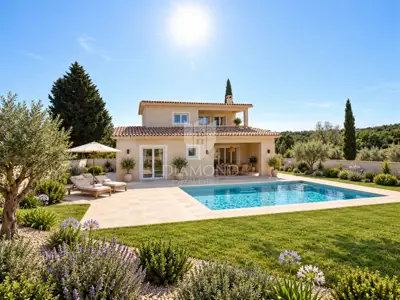 Svetvinčenat, okolica, moderna vila u suvremenom mediteranskom stilu