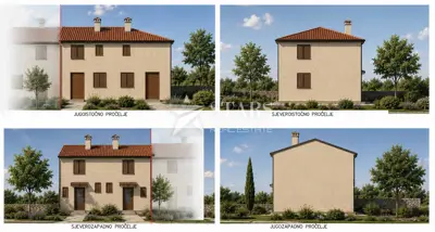 Wohnung 72,88 m², Vodnjan - Erdgeschoss und Obergeschoss, Hof 150 m²