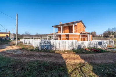 Istra, Višnjan okolica - Freistehendes Haus in der Rohbauphase - 4