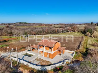 Istra, Višnjan okolica - Freistehendes Haus in der Rohbauphase - 5