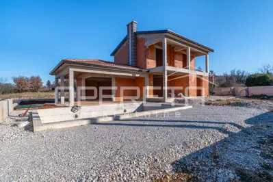 Istra, Višnjan okolica - Freistehendes Haus in der Rohbauphase - 7