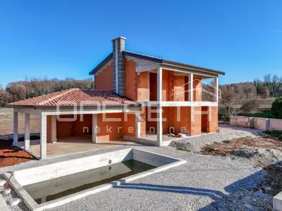 Istria, Višnjan surroundings - Detached house in roh bau phase