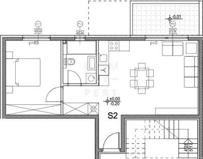 Kraljevečki Novaki, Dvosoban stan s vrtom u prizemlju, 67 m² - 15