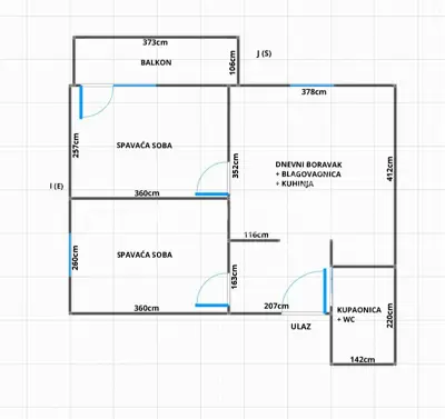 Apartment 43.4 m², Bijenik - quiet location and parking space - 16