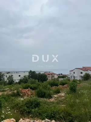 Baugrundstück, Malinska auf der Insel Krk - freier Meerblick