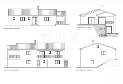 ISTRA, GROŽNJAN - Baugrundstück mit Projekt - 8