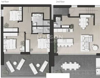Duplex apartman 102 m², Drage uz more i panoramski pogled - 13