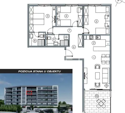 Apartment 59-99 m², Makarska - sea view and terrace - 23