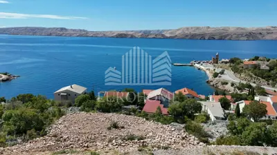 Baugrundstück, Karlobag, Meerblick und Insel Pag