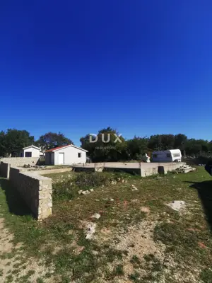 Baugrundstück, Krk - Okolica, Baugenehmigung und Fundamente