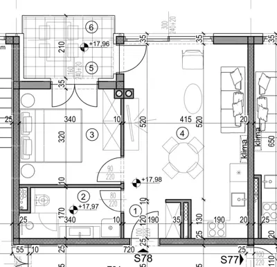 Pula! Multi-residential, modern building with an elevator, near the center. Apartment with a large parking space S78 - 5