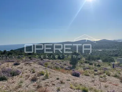 Building plot 976 m², Dvornica, sea view - 4