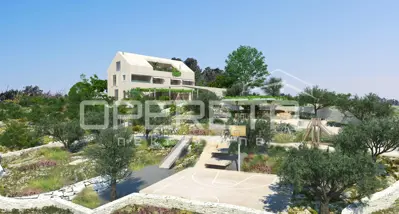Building plot 976 m², Dvornica, sea view - 8