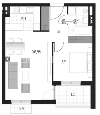 Wohnung 58 m², Delnice Zentrum - Neubau in Lujzijani