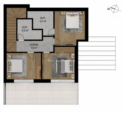 Kuća 108,9 m², Crikvenica - pogled na more i bazen - 14