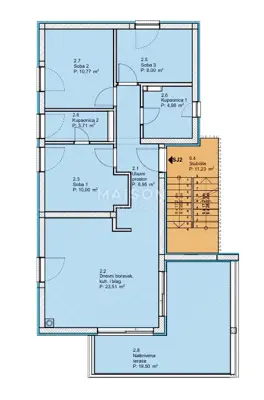 Vodice, novogradnja, stan 89 m² na 1.katu, blizina mora - 9