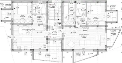 Apartment 107 m², Viškovo - 3 rooms, 5 loggias - 11