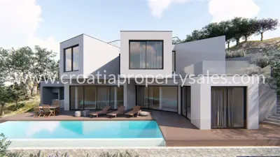 Građevinsko zemljište 411 m², Omiš - panoramski pogled na more - 4