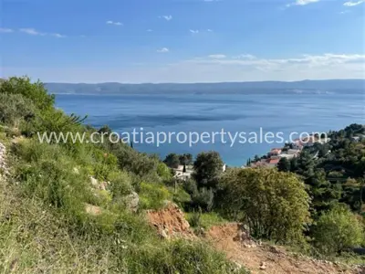 Građevinsko zemljište 411 m², Omiš - panoramski pogled na more - 5