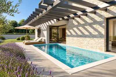 Villa 140 m², Šišan - Pool und Sommerküche - 3