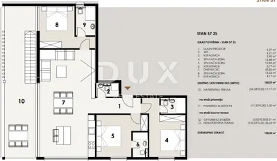 Penthouse 158.33 m², Privlaka - sea view and roof terrace - 22