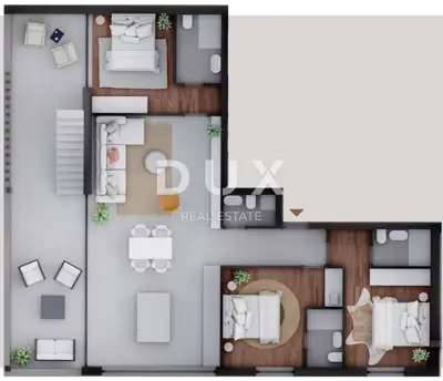 Penthouse 158.33 m², Privlaka - sea view and roof terrace - 21