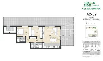 PRODAJA, VELIKA GORICA – NOVOGRADNJA | 4-SOBNI STAN 106,44 m², 3 SPAVAĆE SOBE, 2 - 14