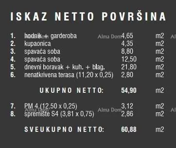 Stan u Štinjanu, Pula - 2. kat, 2 spavaće sobe - 13