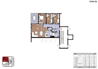Gaišće, SESVETE, NOVOGRADNJA, 2. KAT 94 m², 4.S, LOĐA - 11