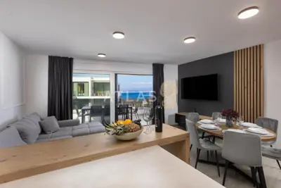 Apartment mit 3 Zimmern, Malinska na Krku, Meerblick und Pool - 3