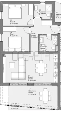 Apartment 96 m², Tribunj - garden, terrace and 2 parking spaces - 18