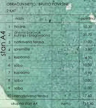 Stan A4, Pula Valmade, 3 spavaće sobe i 2 terase - 10