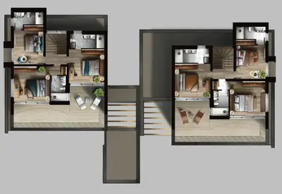 Vila 242 m², Poreč - bazen i panoramski pogled na more - 5