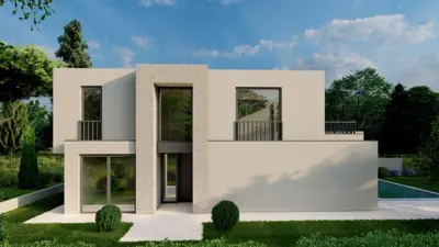 Vila 242 m², Poreč - bazen i panoramski pogled na more - 9