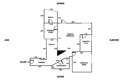 Stan 61 m², Travno, 4-soban na prepoznatljivoj lokaciji - 18