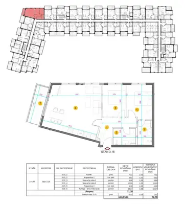 Wohnung 73 m², Umag - 800 m vom Meer und vom Zentrum entfernt - 14