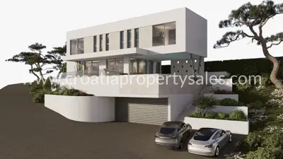 Villa in Omiš, 500 m² of land, sea and islands view - 2