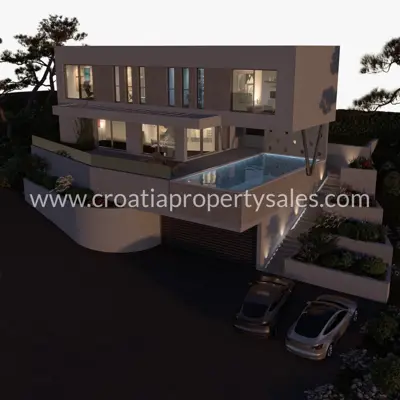 Villa in Omiš, 500 m² of land, sea and islands view - 9