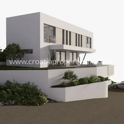 Villa in Omiš, 500 m² of land, sea and islands view - 3